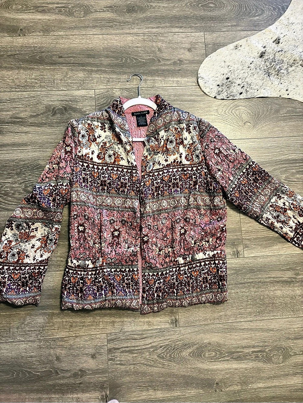 Tania Nardi Floral Print Blazer. REVERSIBLE to pink